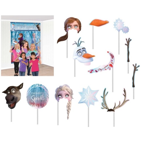 Frozen 2 Scene Setter with 12 Photo Props 