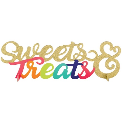 Sweets & Treats Glittered Centrepiece Table Decoration