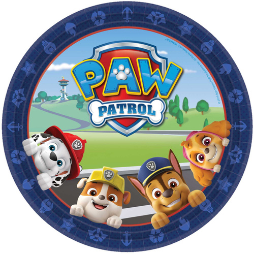 Paw Patrol Adventures Round Dinner Plates 8 Pack