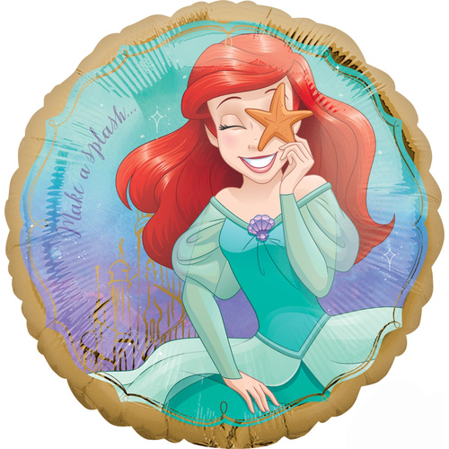 The Little Mermaid Ariel Once Upon A Time 45cm Foil Round Balloon