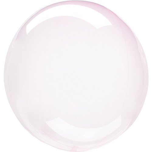 Crystal Clearz Petite Light Pink Plastic Round Balloon