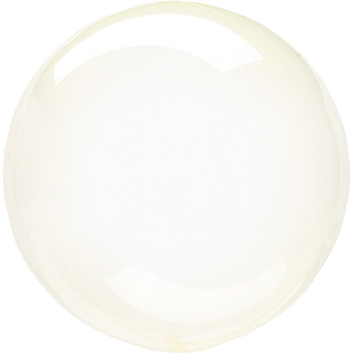 Crystal Clearz Petite Yellow Plastic Round Balloon