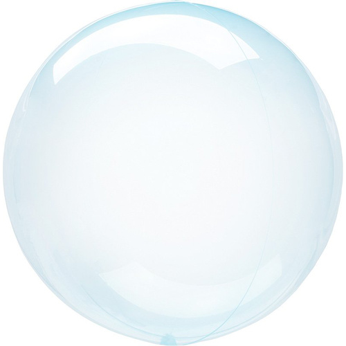 Crystal Clearz Petite Blue Plastic Round Balloon