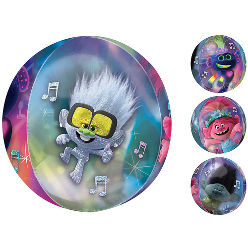 Trolls World Tour Clear Round Orbz Balloon
