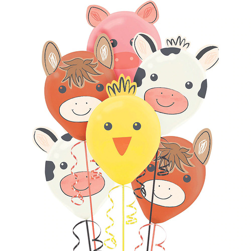 Farm Barnyard Birthday Latex Balloons Decorating Kit