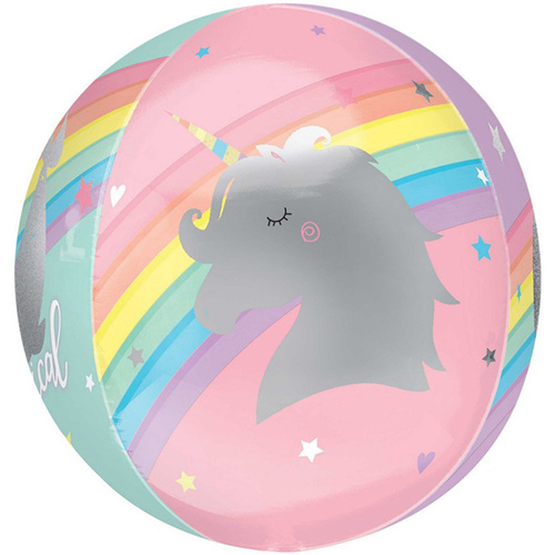 Magical Rainbow Unicorn Orbz XL Balloon