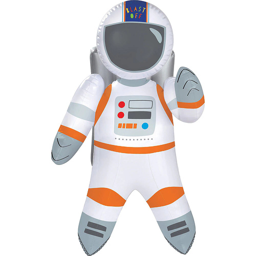 Space Blast Off Birthday Inflatable Plastic Astronaut Decoration