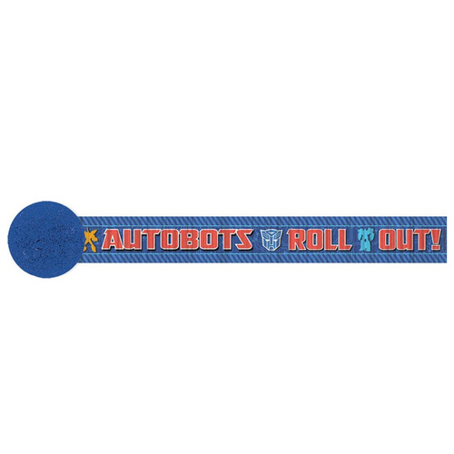 Transformers Crepe Streamer Hanging Decoration