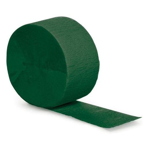 Festive Green Crepe Paper Streamer Party Decoration