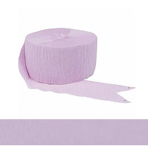 Lavender Crepe Paper Streamer Party Decoration