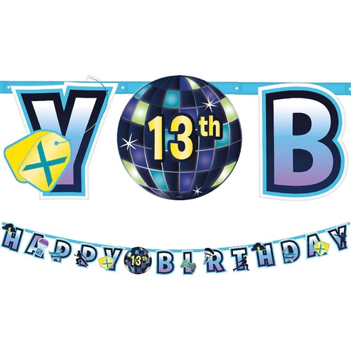 Battle Royal Jumbo Add An Age Birthday Banner 