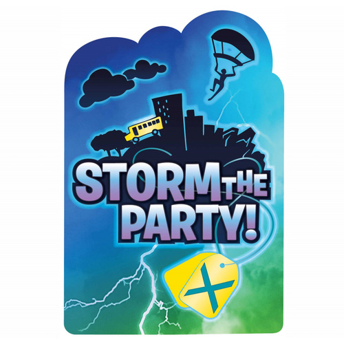 Battle Royal Postcard Invites x 8
