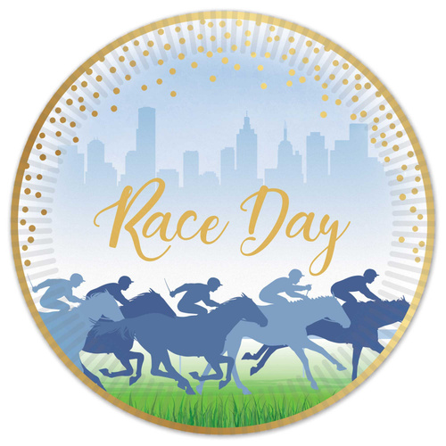 Melbourne Cup Day Race Day Hot Stamped Dinner Plates 8 Pack
