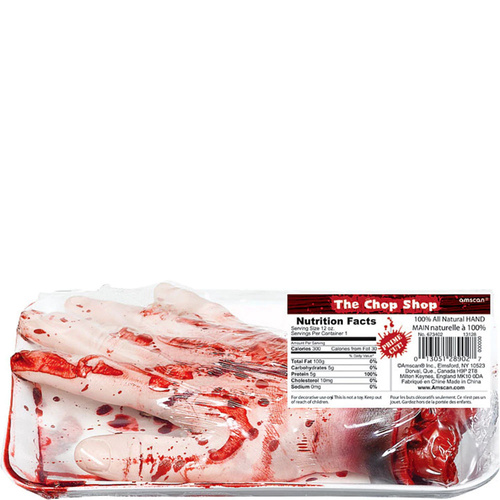 Halloween Meat Market Hand Decoration Plastic