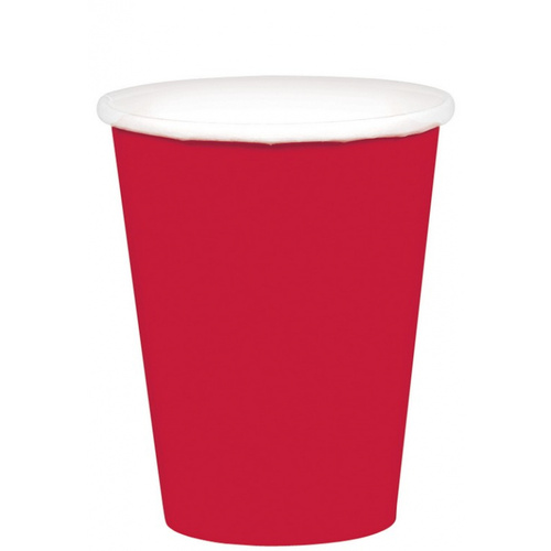 Apple Red Paper Cups 20 Pack 