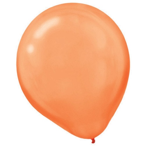 Orange Peel Pearl Finish Latex Balloons 30cm Approx 15 Pack