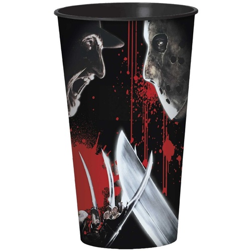 Halloween Freddy Versus Jason Plastic Cup 946ml