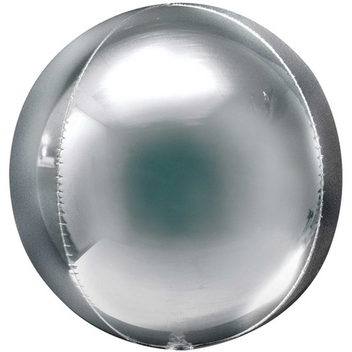 Silver Orbz Jumbo XL Silver Foil Balloon