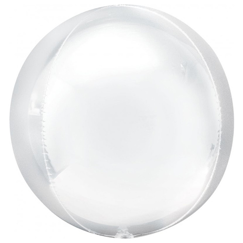 Wedding Party Supplies White Round Orbz XL Foil Balloon