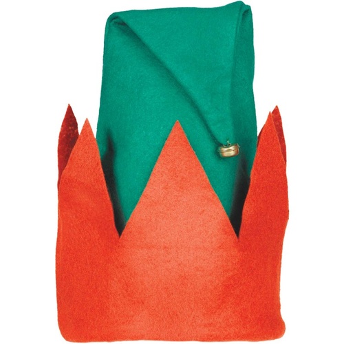 Christmas Elf Hat & Bell Adult Size