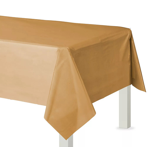 Gold Sparkle Party Supplies Plastic Rectangular Tablecover