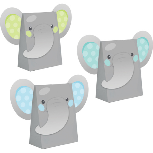 Enchanting Elephant Boy Paper Treat Bags & Attachments
