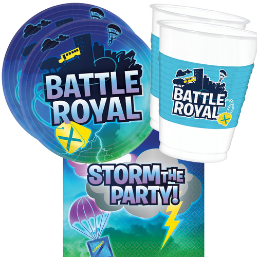 Battle Royal 16 Guest Large Tableware Party Pack