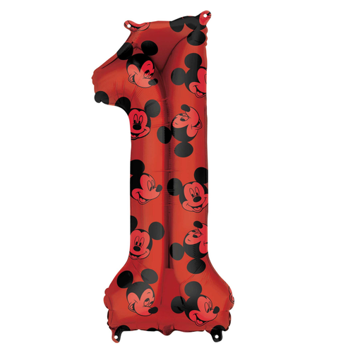 Mickey Mouse Forever Number 1 SuperShape Foil Balloon