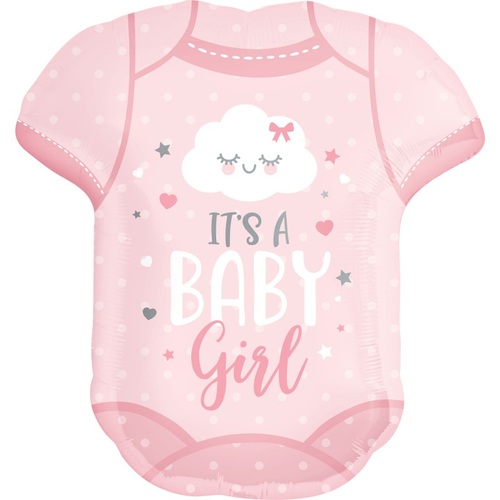 It's a Baby Girl Onesie SuperShape Foil Balloon