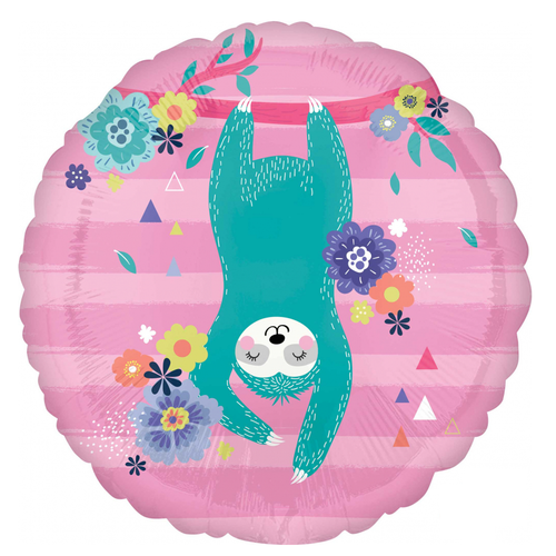 Sloth Party 45cm Foil Balloon