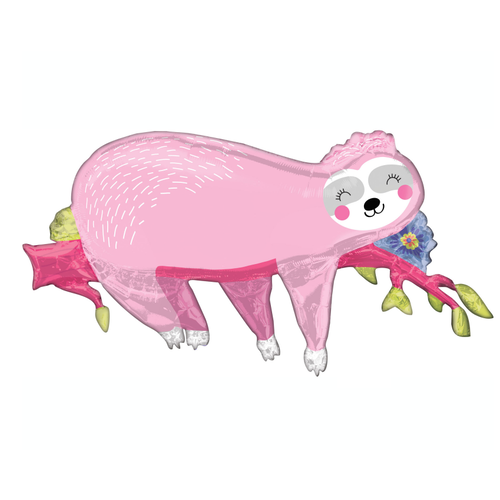 Sloth Party SuperShape Foil Balloon