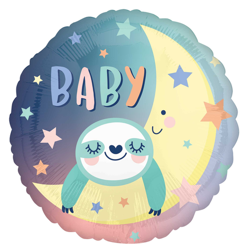 Sloth Party Baby Sloth 45cm Foil Balloon