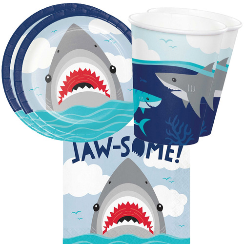 Shark Jawsome 16 Guest Tableware Party Pack