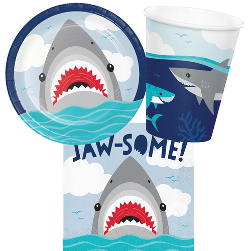 Shark Jawsome 8 Guest Tableware Party Pack