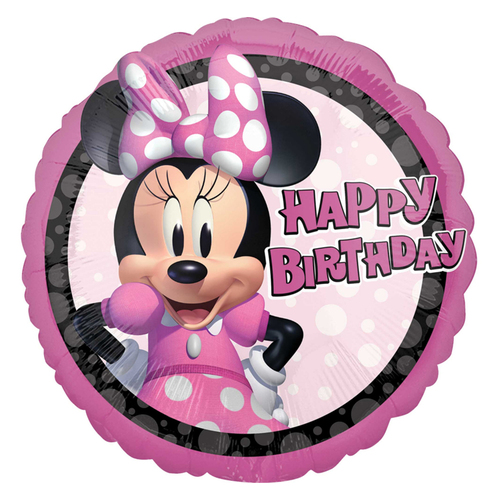 Minnie Mouse Forever Happy Birthday Foil Balloon
