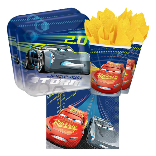 Disney Cars Small 16 Guest Tableware Party Pack