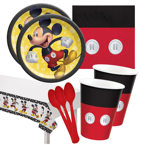 Mickey Mouse 16 Guest Deluxe Tableware Pack