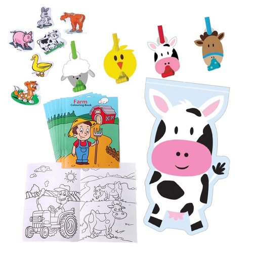 Farmhouse Barnyard 8 Guest Loot Bag Party Pack