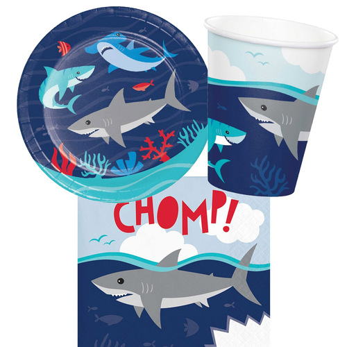 Shark Jawsome 8 Guest Small Tableware Party Pack