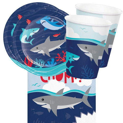 Shark Jawsome 16 Guest Small Tableware Party Pack