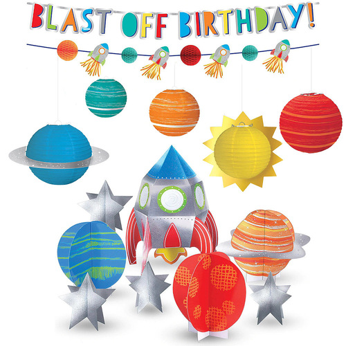 Space Blast Off Birthday Decorating Pack