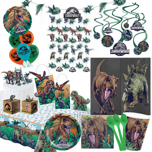 Dinosaur Jurassic World 8 Guest Complete Party Pack
