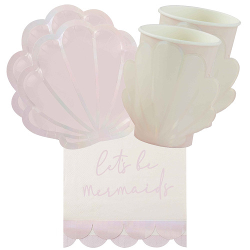 Mermaid Under Sea 16 Guest Tableware Party Pack