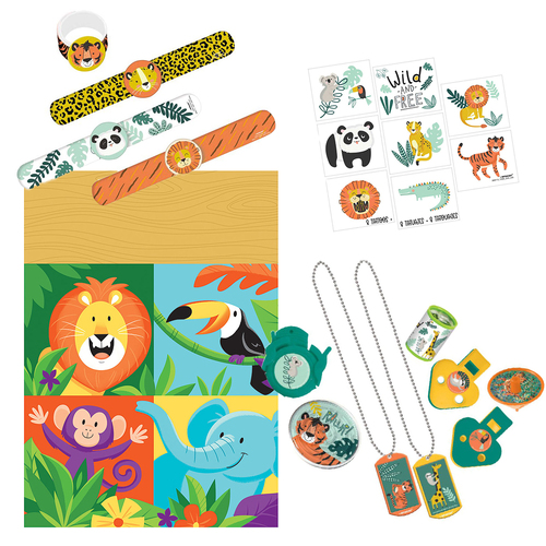 Jungle Safari 8 Guest Loot Bag Party Pack
