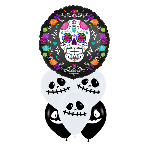 Halloween Sugar Skull & Marigolds Balloon Party Pack
