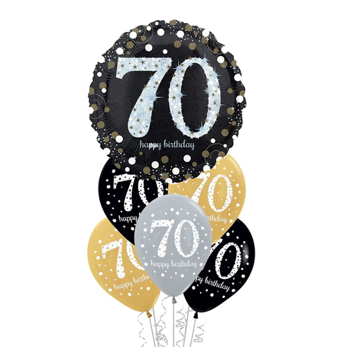 70th Birthday Sparkling Celebration Balloon Party Pack