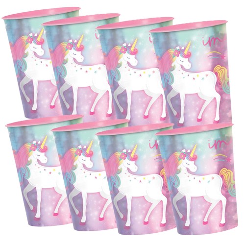 Enchanted Unicorn 8 Guest Favour Cup Party Pack