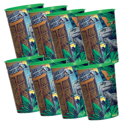 Dinosaur Jurassic 8 Guest Favour Cup Party Pack