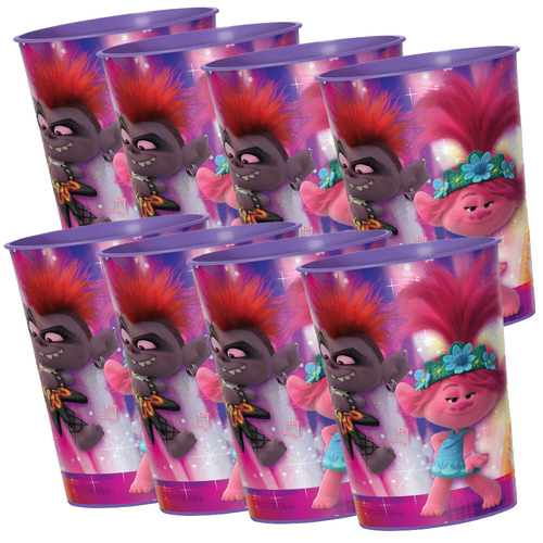 Trolls World Tour Metallic 8 Guest Favour Cup Party Pack