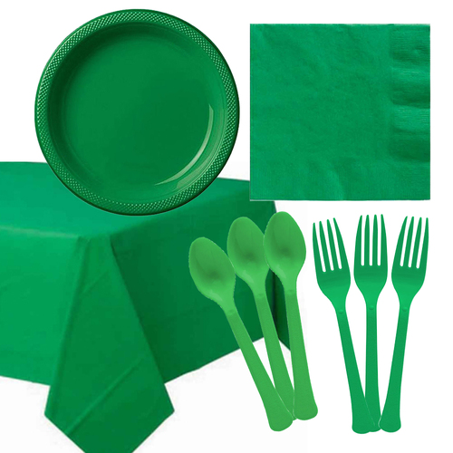 Festive Green Tableware Party Pack